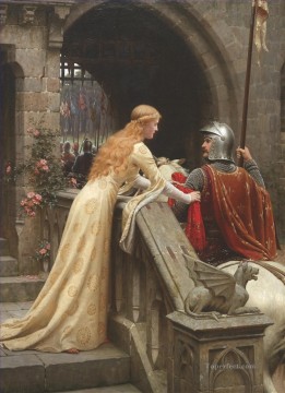 God Speed historical Regency Edmund Leighton Oil Paintings